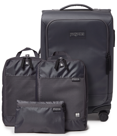 22" Carry On Luggage Packing Cubes Smokey Grit Set
